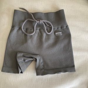 Bo + Tee Grey Biker Shorts